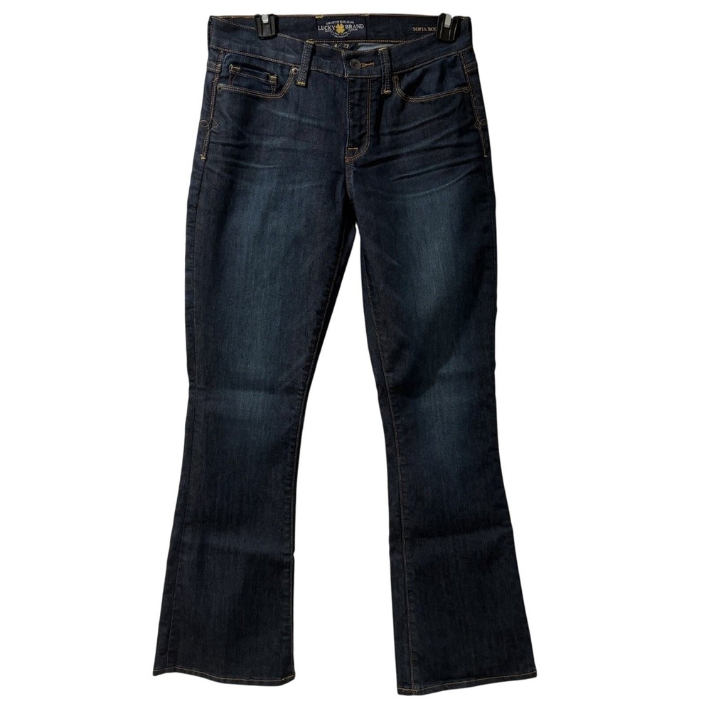 Lucky Brand Jeans Sofia Boot Womens Size 4/27‎ Dark Wash Bootcut Medium Rise